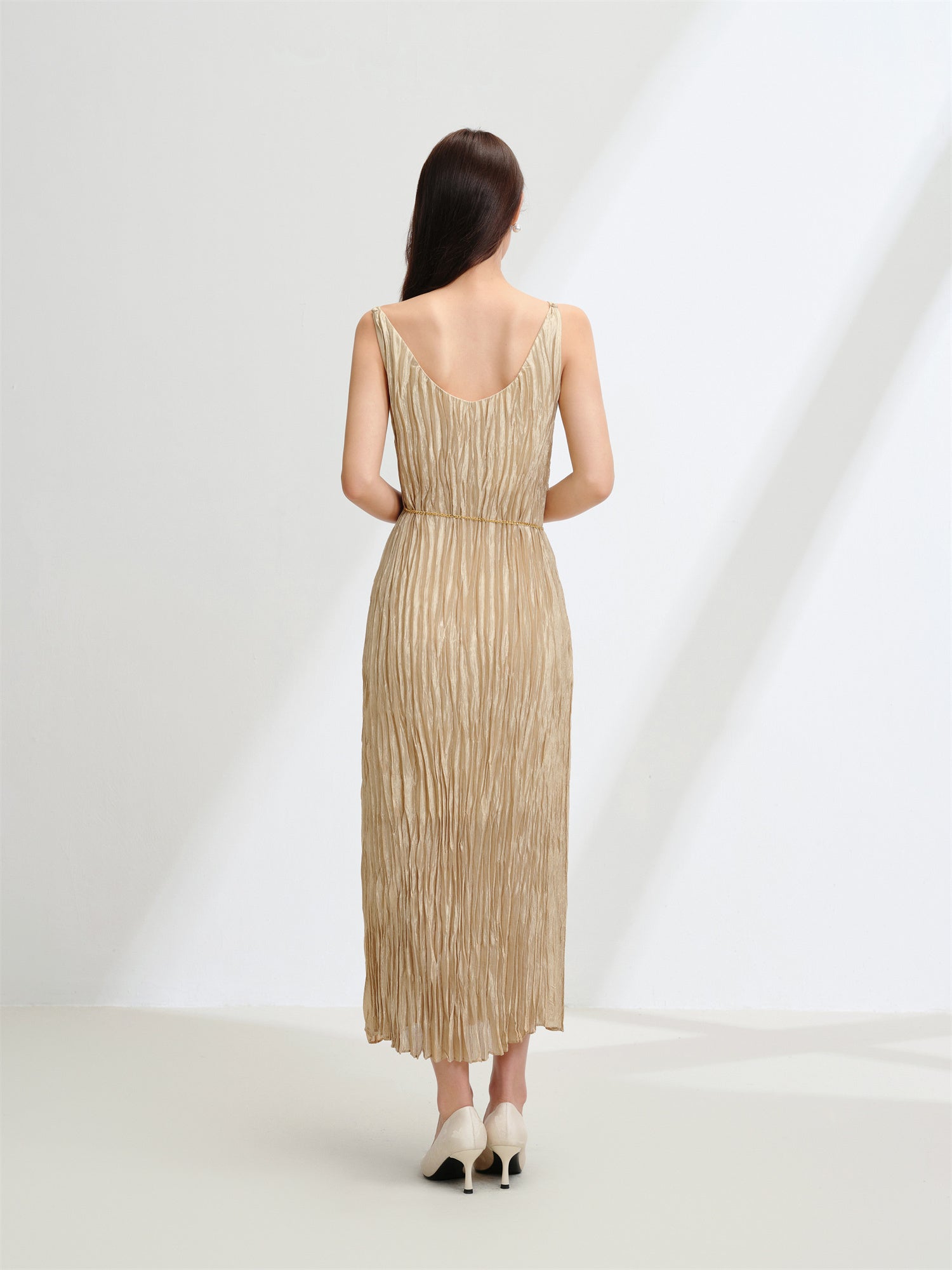 EP YAYING Pleated Cami Dress EGKEA4202AE