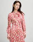 EP YAYING Silk Waist-Cinching Dress EGKPS4607AR