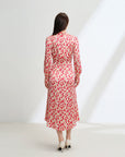 EP YAYING Silk Waist-Cinching Dress EGKPS4607AR