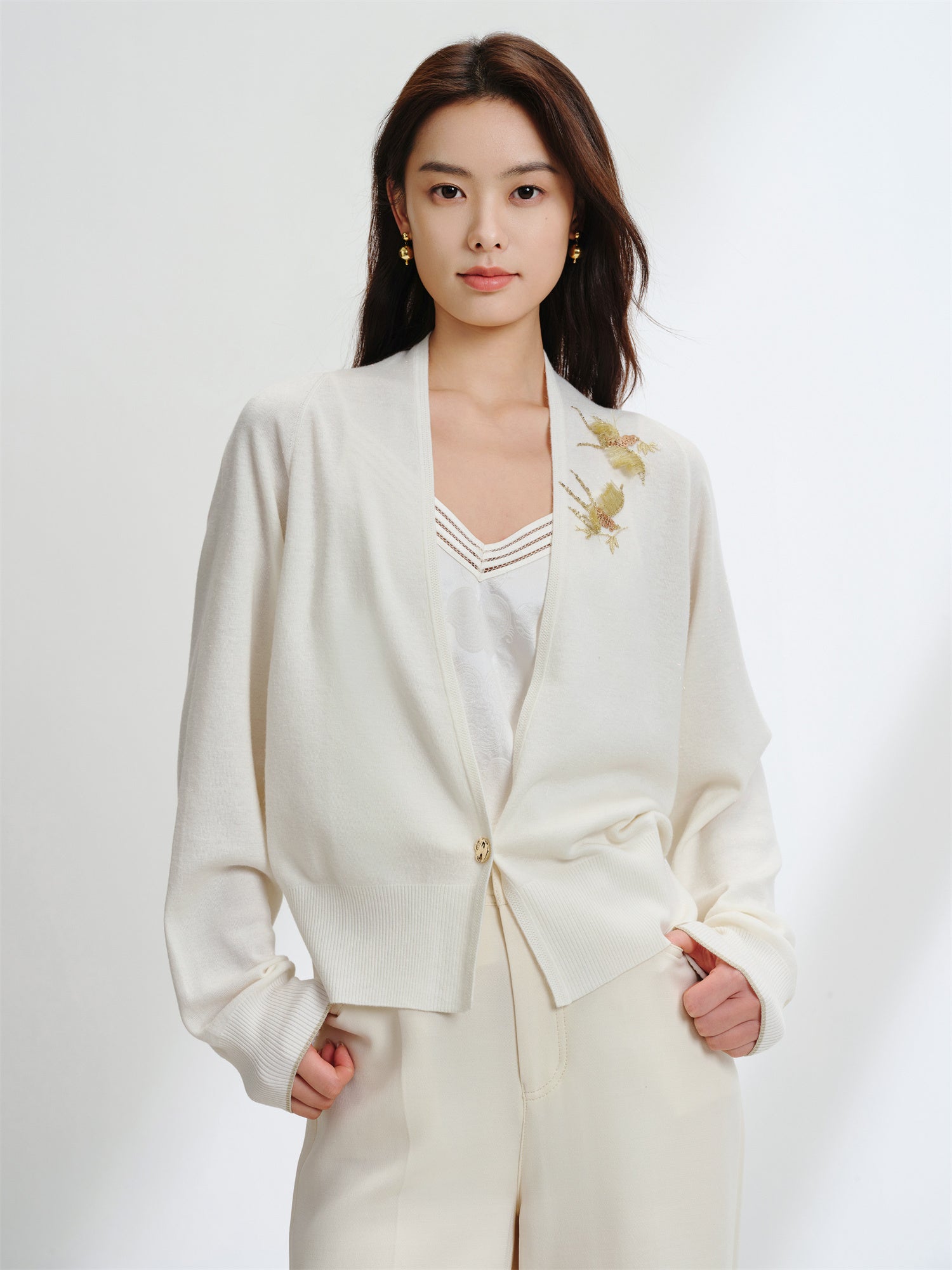 EP YAYING Wool Knit Cardigan EGKPS9106AW