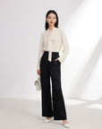 EP YAYING Black Straight Leg Pant