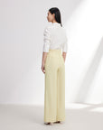 EP YAYING Acetate Commuter Relaxed-Fit Wide-Leg Pants