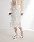 EP YAYING White Lace Skirt