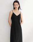 EP YAYING Black Suspenders Dress