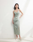 EP YAYING Silk Floral Dress
