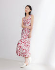 EP YAYING Silk Printed Dress