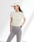 EP YAYING Beige Basic T-Shirt