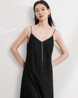 EP YAYING Black Slip Dress