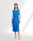 EP YAYING Pleated Sleeveless Dress