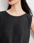 EP YAYING Pleated Sleeveless Dress