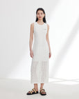 YAYING White Sleeveless Dress