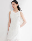 YAYING White Sleeveless Dress