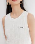 YAYING White Sleeveless Dress