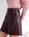 EP YAYING Burgundy Casual Shorts