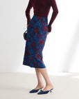 EP YAYING High-Waisted Slit Skirt