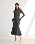 EP YAYING Black Slim Fit Dress