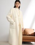 EP YAYING Double-Faced Wool Overcoat