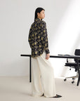 EP YAYING Chinese Style Jacquard Shirt