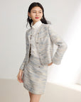 EP YAYING Tweed Chanel-Style Short Jacket