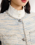 EP YAYING Tweed Chanel-Style Short Jacket