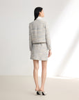 EP YAYING Tweed Chanel-Style Short Jacket