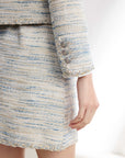 EP YAYING Tweed Chanel-Style Short Jacket