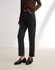 EP YAYING Black Straight Leg Pants