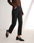 EP YAYING Black Straight Leg Pants