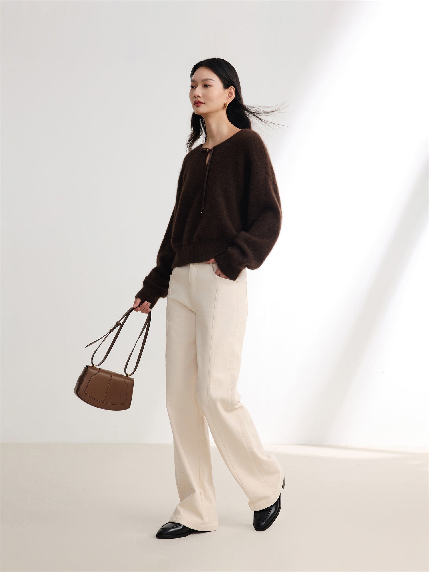 EP YAYING Yak Wool Knitted Sweater