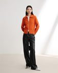 EP YAYING Wool Cashmere Knitted Cardigan
