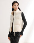 EP YAYING Cream Contrast Sleeve Hoodie