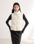 EP YAYING Cream Contrast Sleeve Hoodie