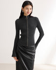EP YAYING Black Fitted Top