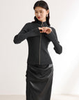 EP YAYING Black Fitted Top