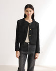 EP YAYING Sequin Boucle Short Jacket