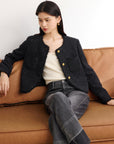 EP YAYING Sequin Boucle Short Jacket