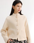 EP YAYING National Style Stand Collar Straight Coat
