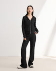 EP YAYING Black Slim Fit Long Sleeve Top