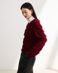 EP YAYING Red Knit Sweater