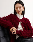 EP YAYING Red Knit Sweater
