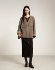 EP YAYING Yak Wool Cashmere Double-Sided Wool Coat