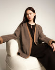 EP YAYING Yak Wool Cashmere Double-Sided Wool Coat