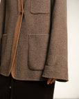 EP YAYING Yak Wool Cashmere Double-Sided Wool Coat