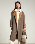 EP YAYING Yak Wool Double-Sided Wool Coat