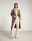 EP YAYING Yak Wool Double-Sided Wool Coat