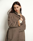EP YAYING Yak Wool Double-Sided Wool Coat