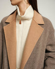 EP YAYING Yak Wool Double-Sided Wool Coat