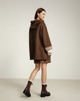 EP YAYING Yak Wool Two-Tone Double-Sided Wool Coat