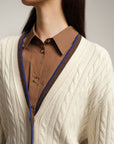 EP YAYING Yak Wool Jacquard Knitted Sweater
