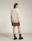 EP YAYING Yak Wool Jacquard Knitted Sweater